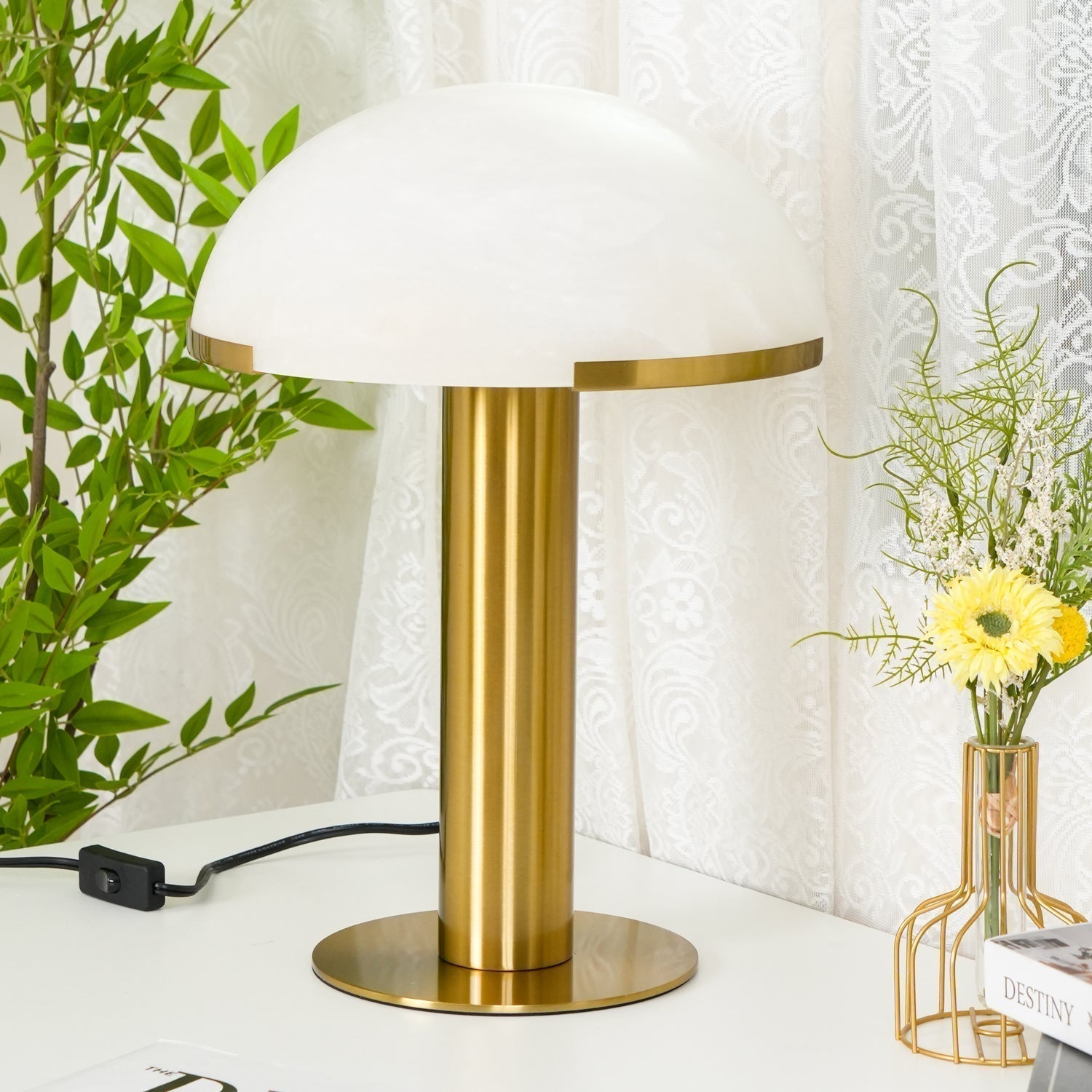 Ibera Alabaster Table Lamp - Letslighting