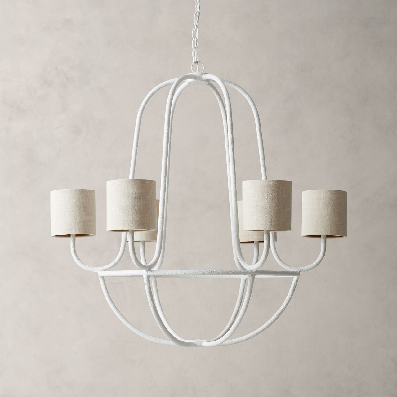 Lithe Vintage Industrie Messing Stoff Kronleuchter-Letslighting