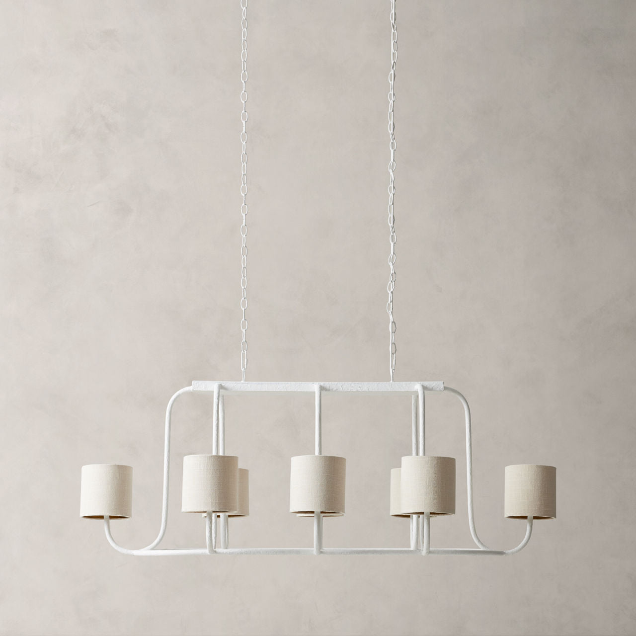 Lithe Vintage Industrie Messing Stoff Kronleuchter-Letslighting