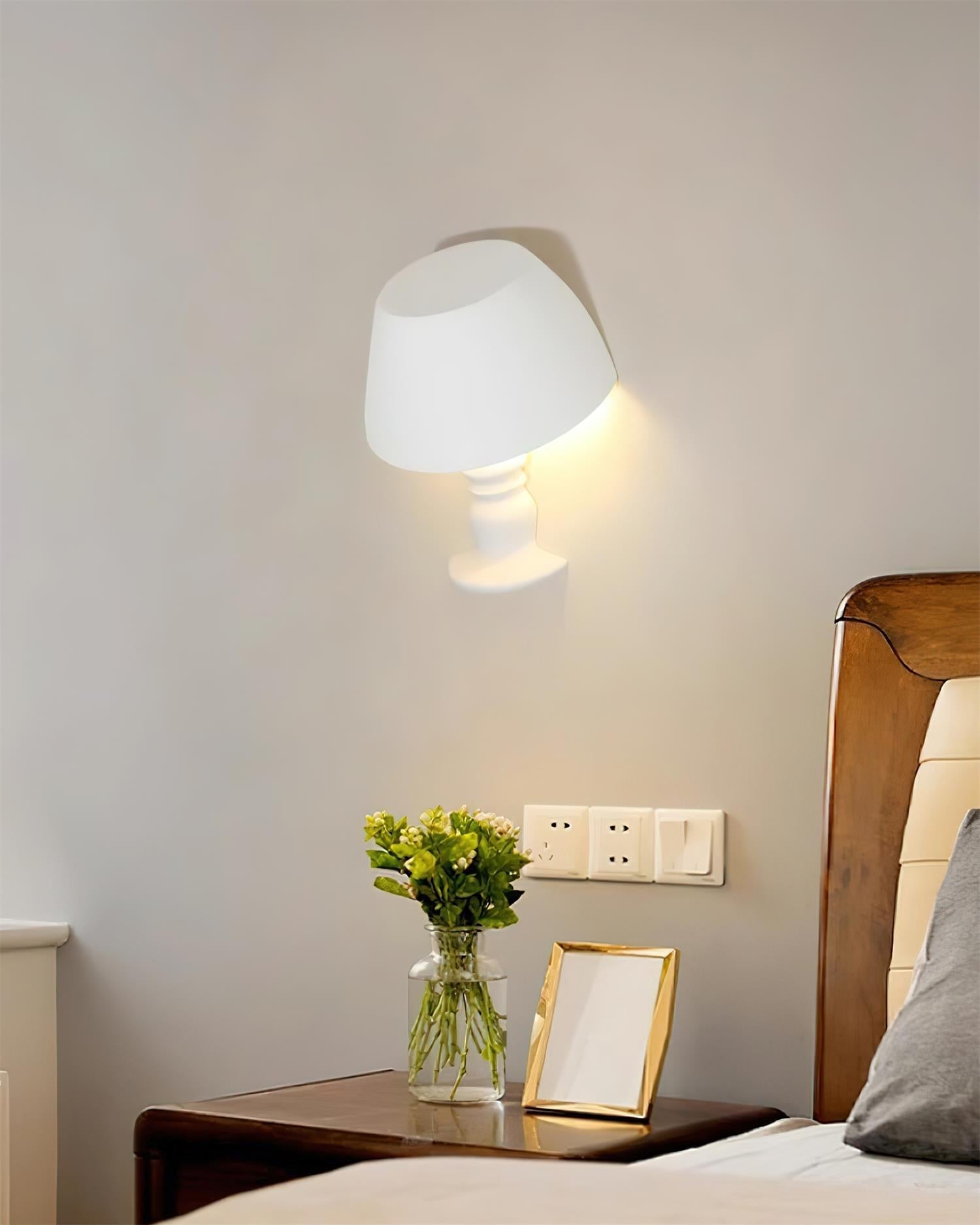 Miro Wandleuchte Skulptural Gips Minimalistisch-Letslighting