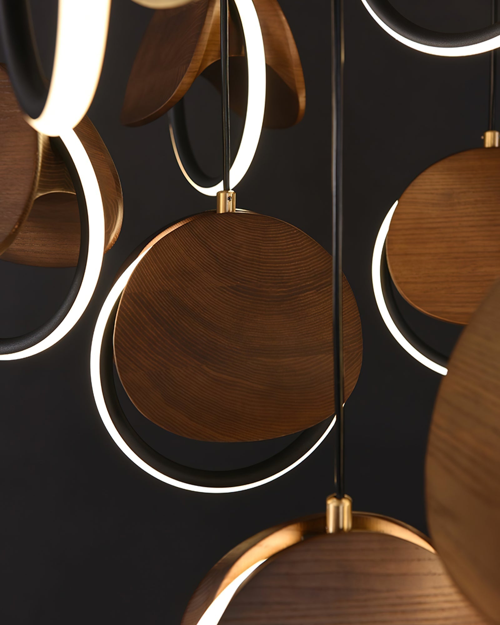 Avvelen Geometrische Holz Pendelleuchte-Letslighting
