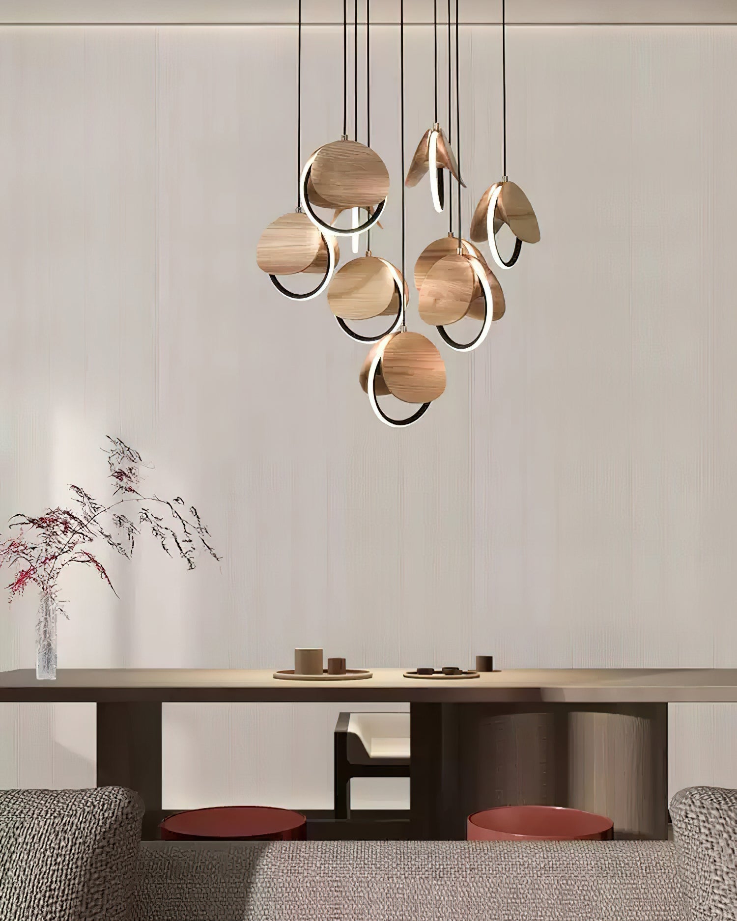 Avvelen Geometrische Holz Pendelleuchte-Letslighting
