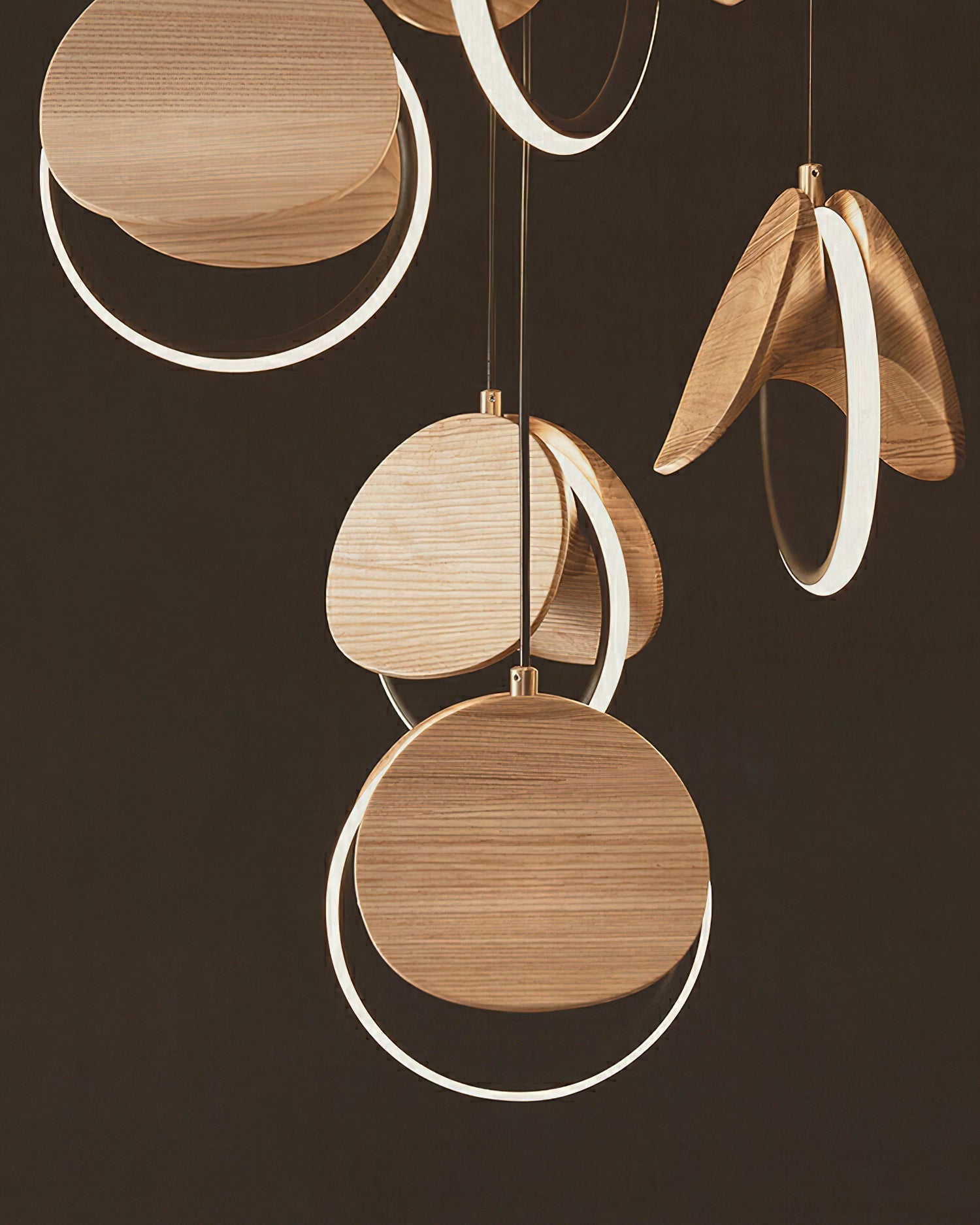 Avvelen Geometrische Holz Pendelleuchte-Letslighting