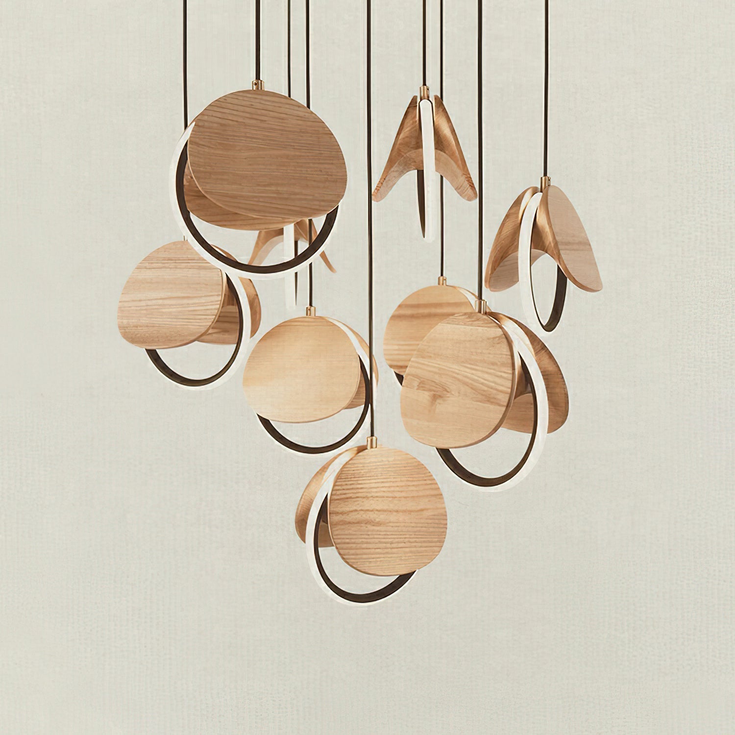 Avvelen Geometrische Holz Pendelleuchte-Letslighting