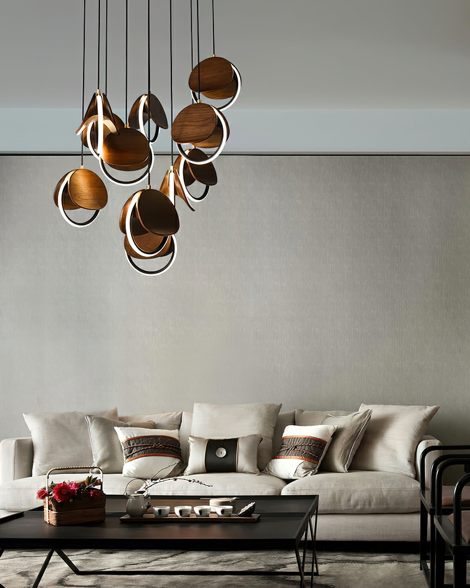 Avvelen Geometrische Holz Pendelleuchte-Letslighting