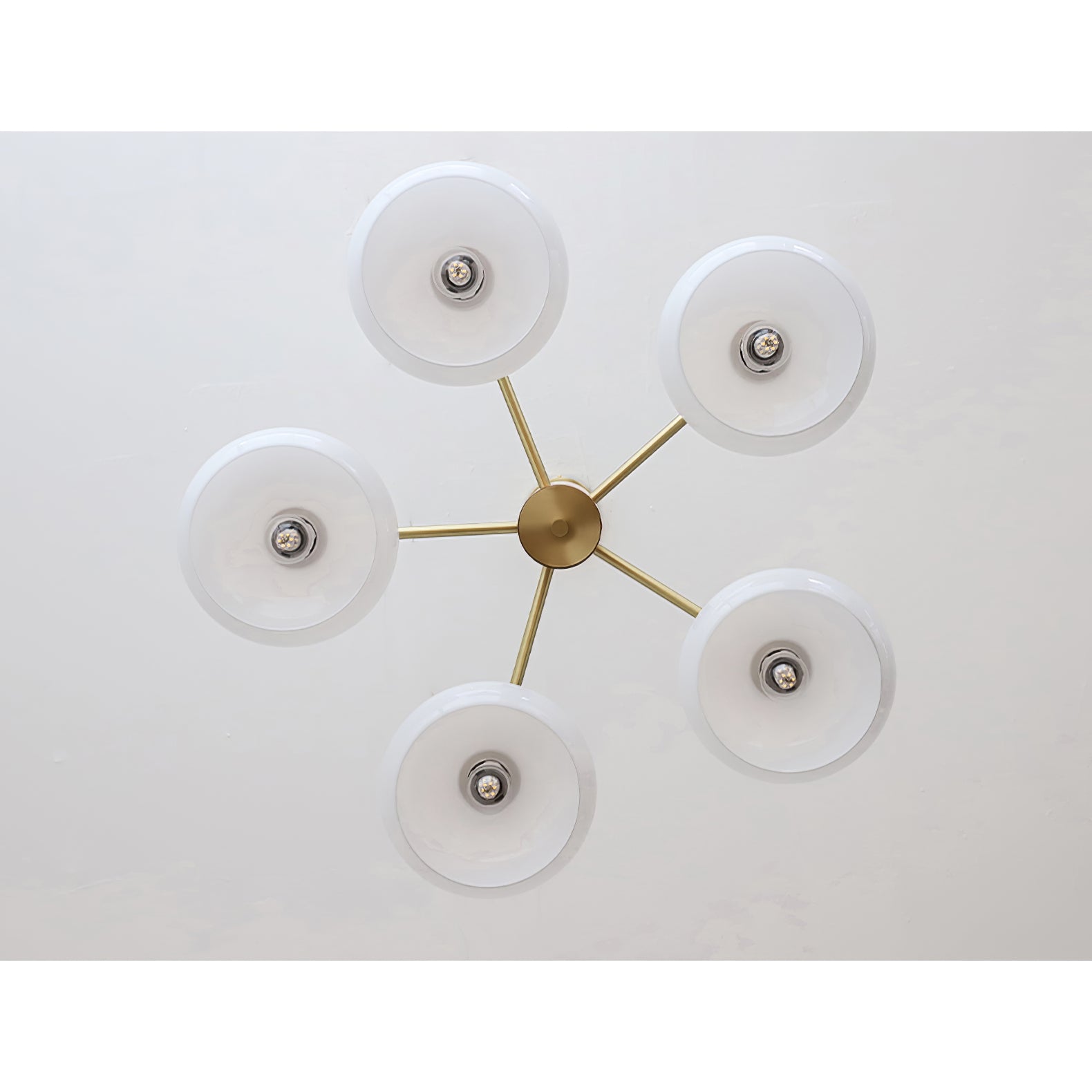 Nova Kronleuchter aus Natürlichem Persimmon-Glas-Letslighting