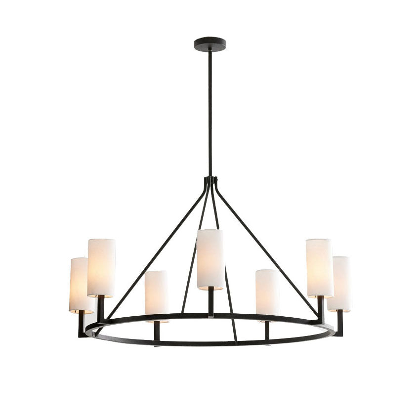 Vicariel Industrieller Vintage-Kronleuchter aus Stoff-Letslighting