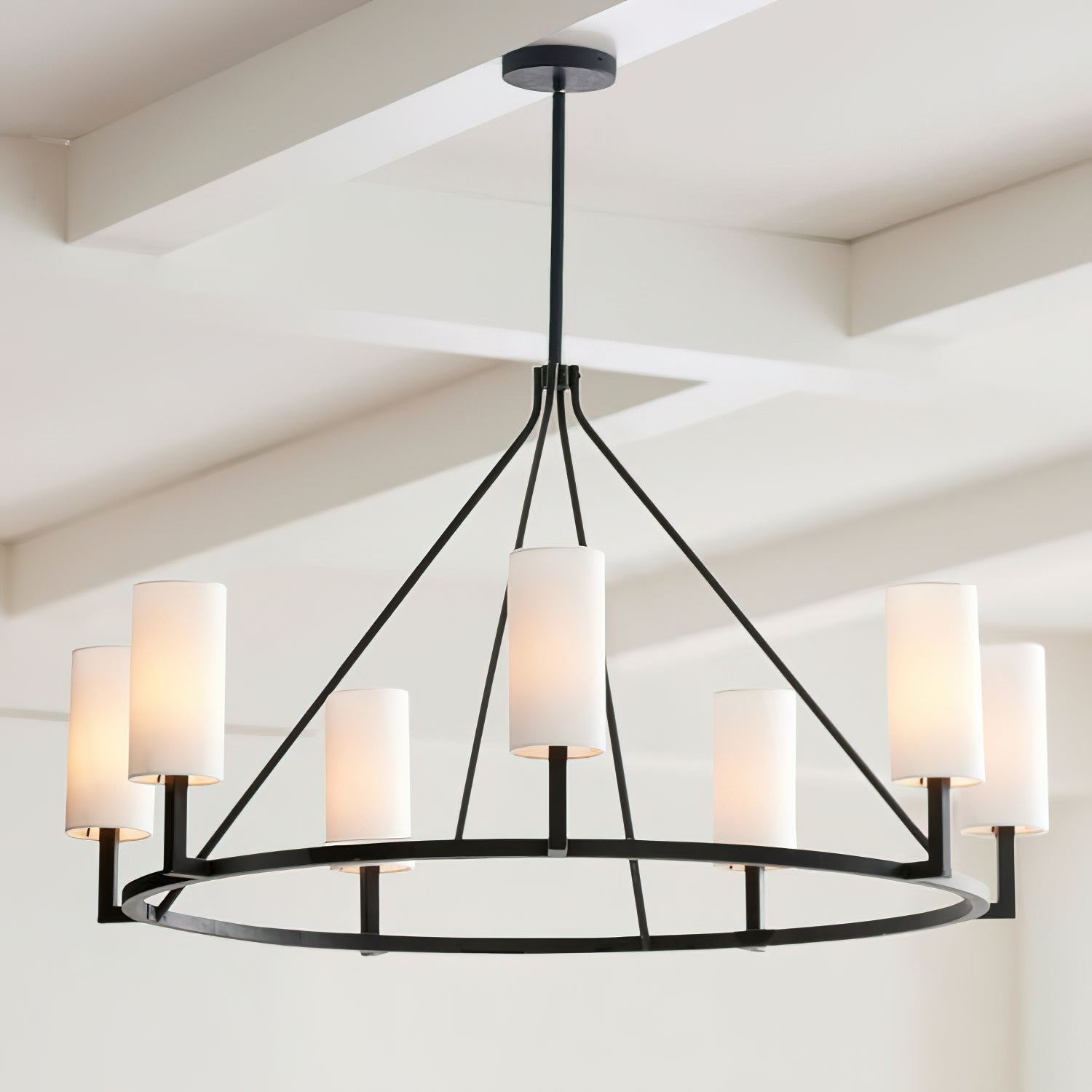 Vicariel Industrieller Vintage-Kronleuchter aus Stoff-Letslighting