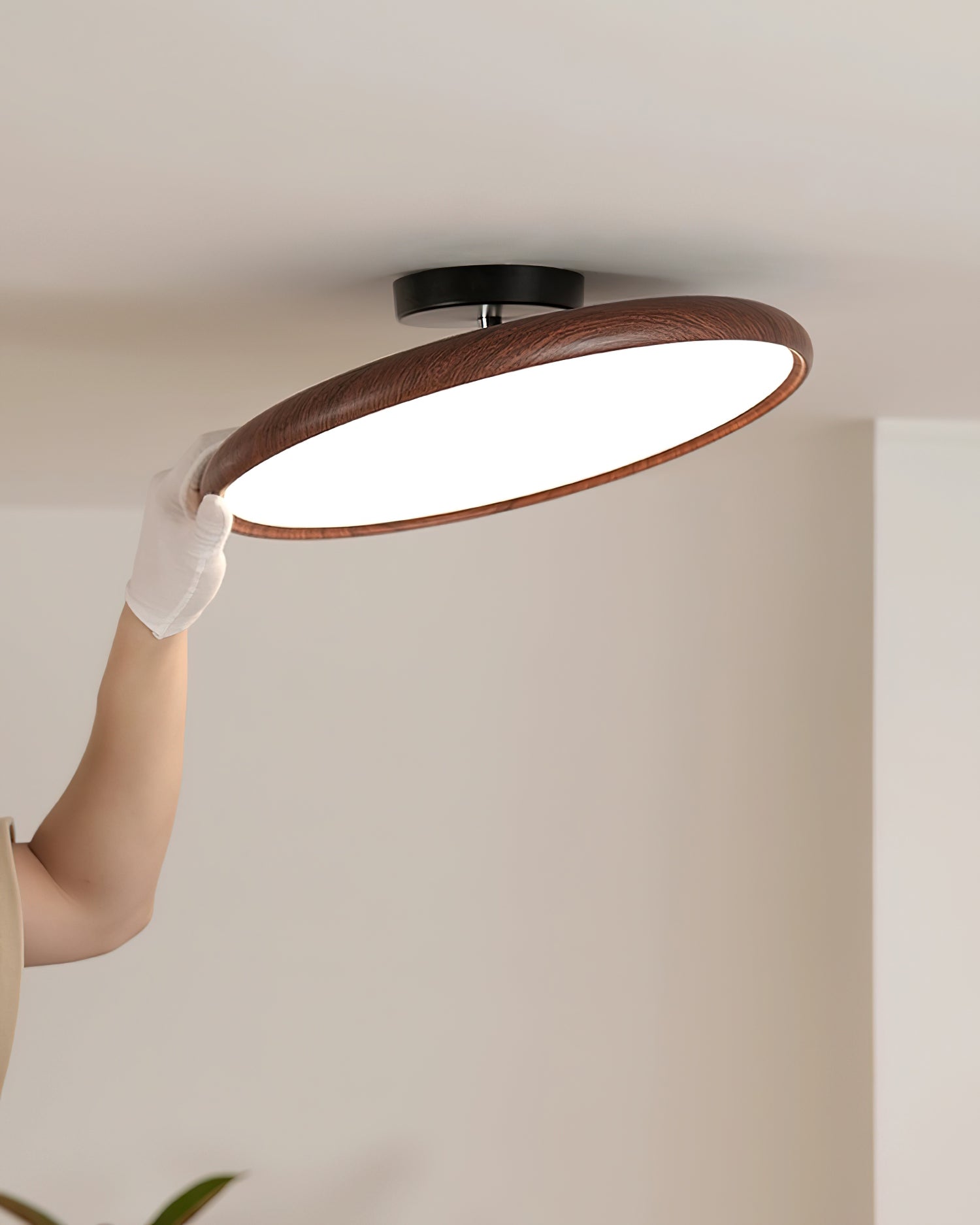 Cavelo Oval Halb-Aufbaumontierte Deckenleuchte-Letslighting