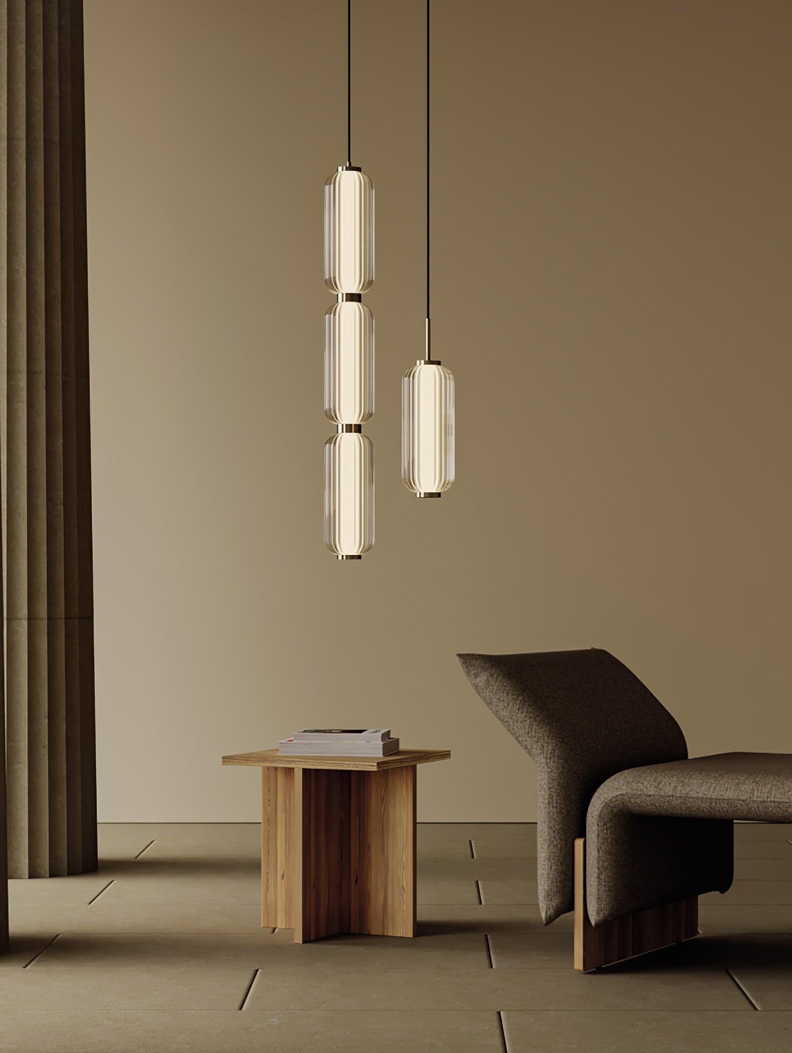 Cylindra Modern Glas Pendelleuchte Lampe-Letslighting