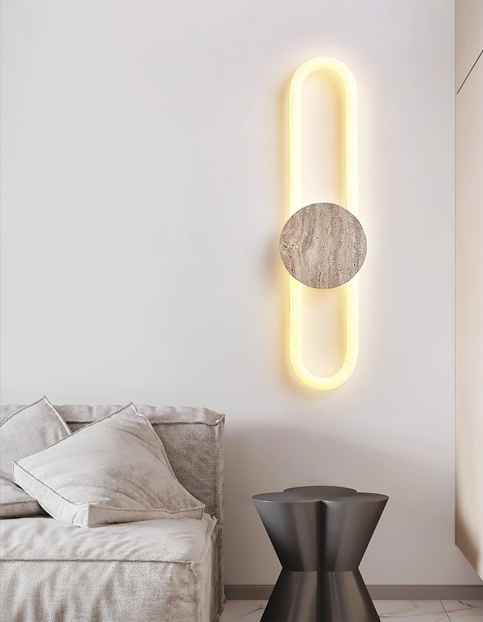 Mysole Travertine Wall Light - Neutralighting