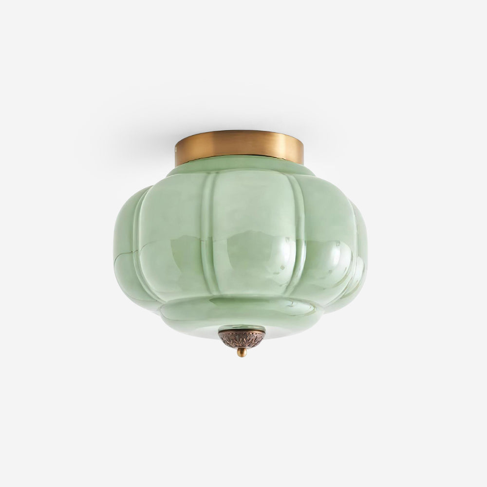Elyra Green Glass Ceiling Lamp - Letslighting