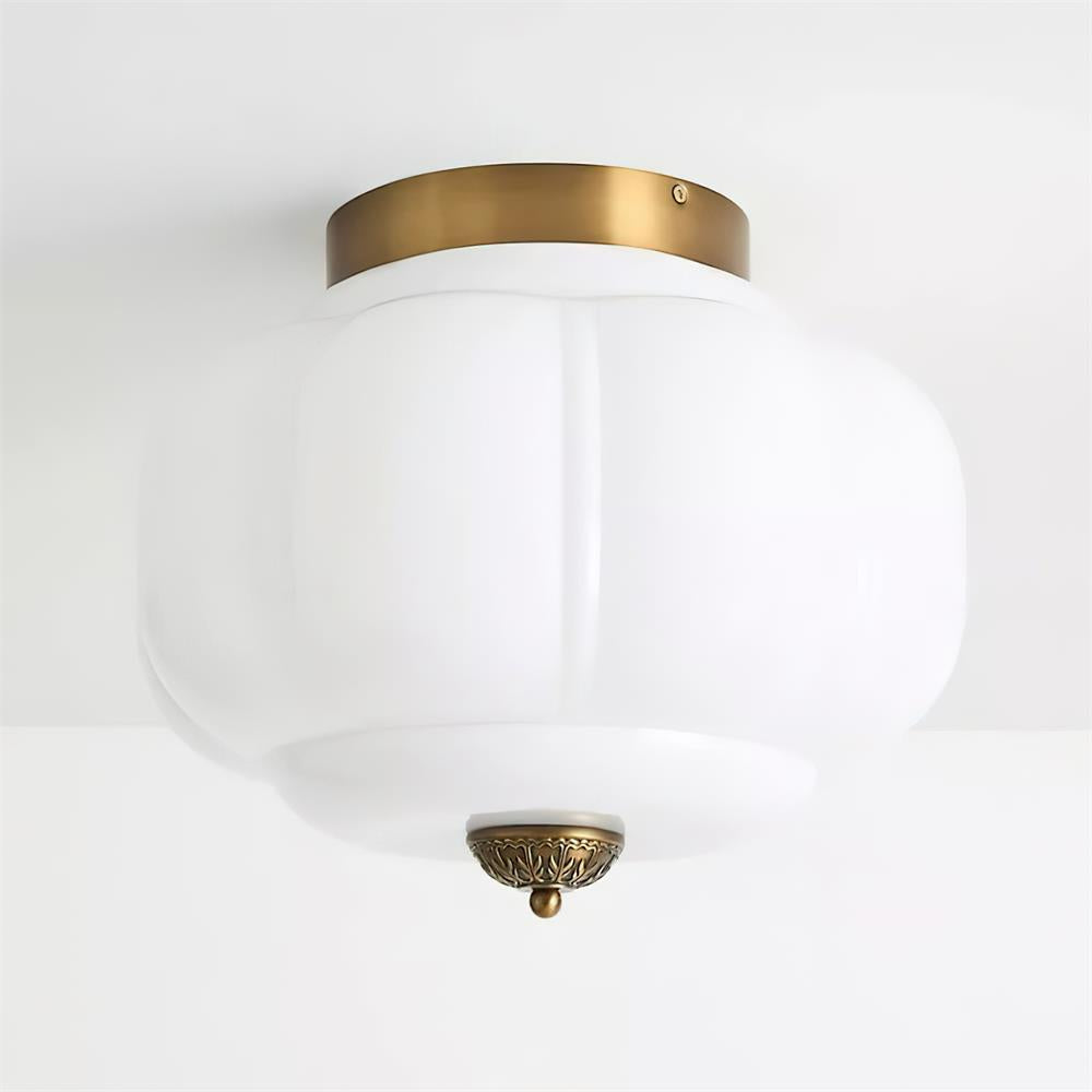 Elyra Green Glass Ceiling Lamp - Letslighting