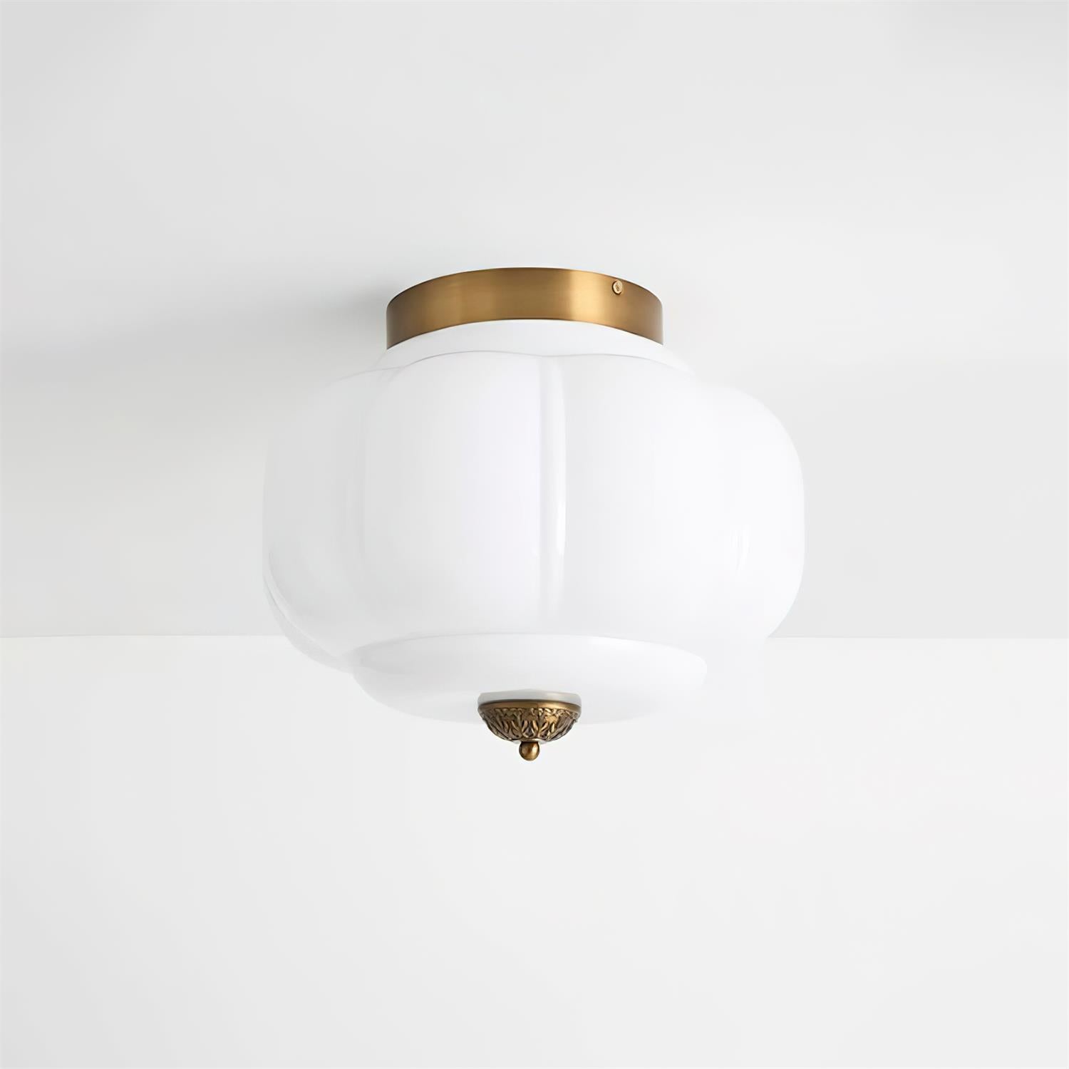 Elyra Green Glass Ceiling Lamp - Letslighting