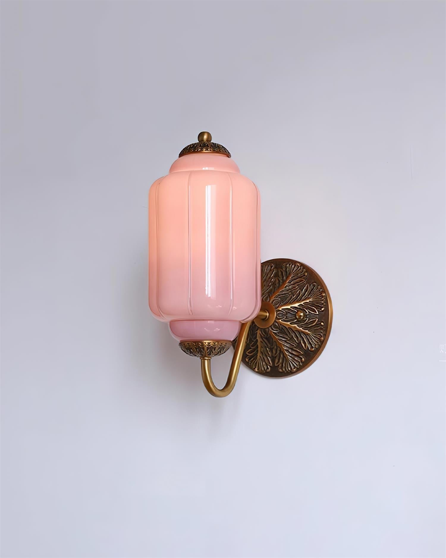 Melvane Vintage Rosa Glas Wandleuchte-Letslighting