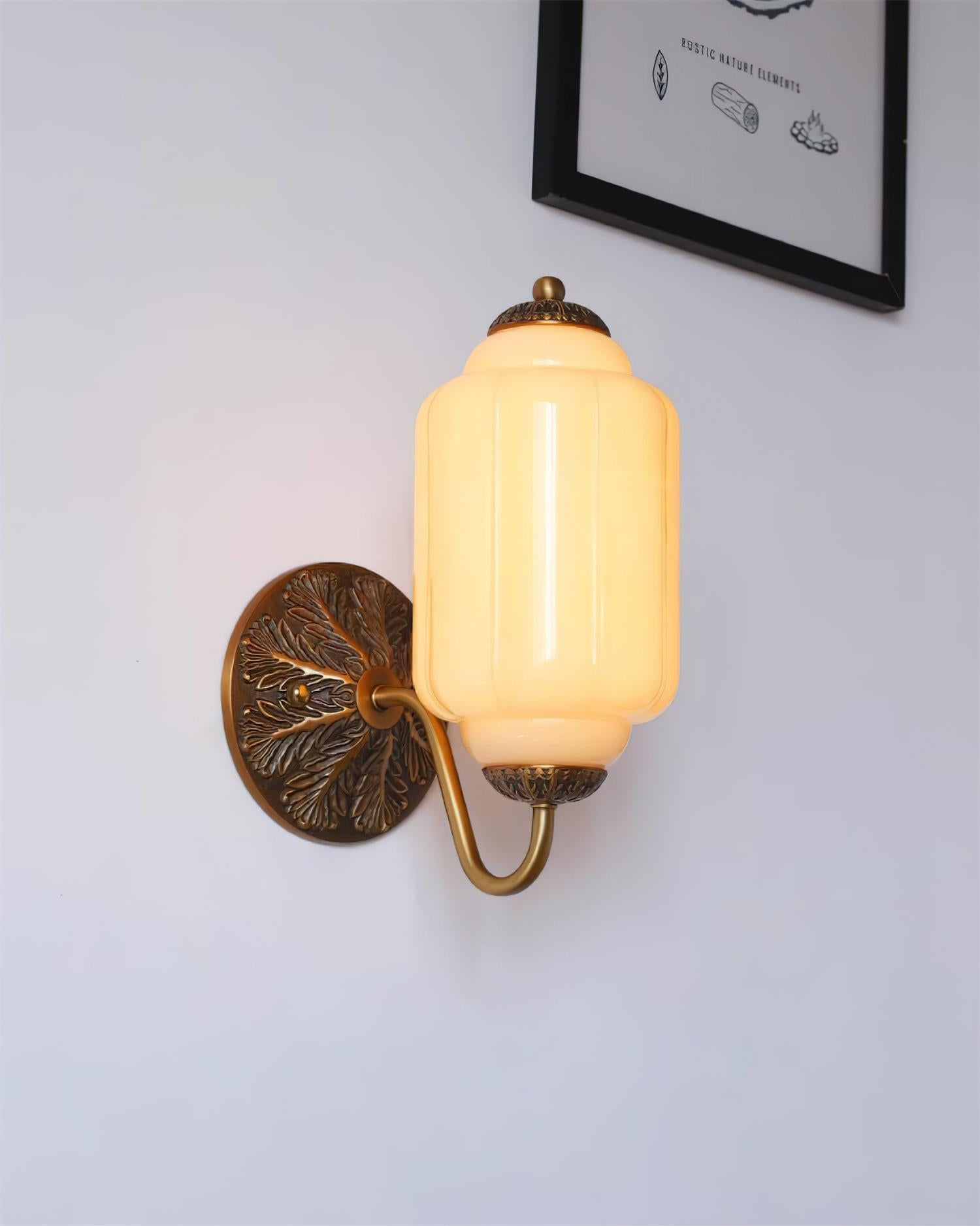 Melvane Vintage Rosa Glas Wandleuchte-Letslighting