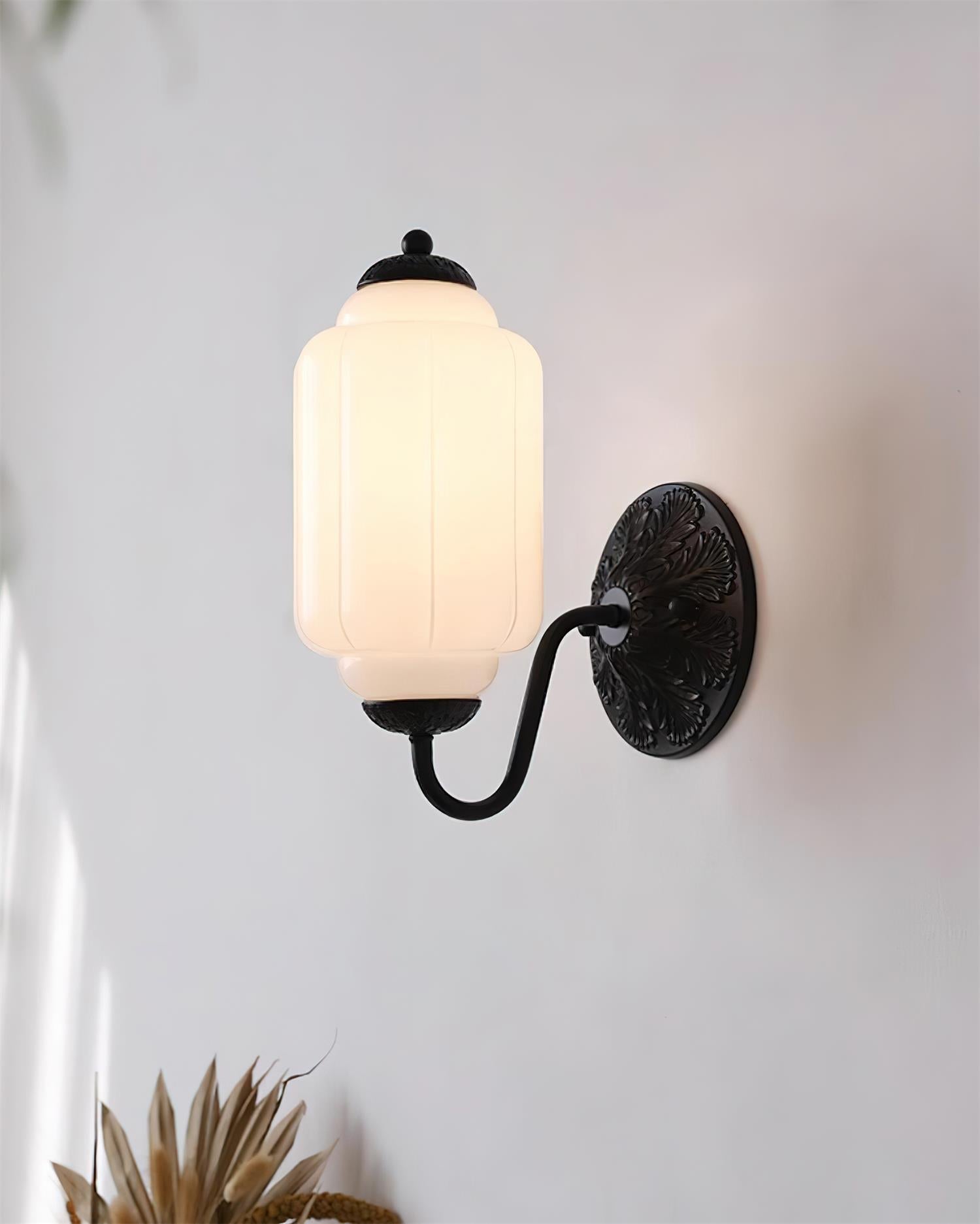 Melvane Vintage Rosa Glas Wandleuchte-Letslighting