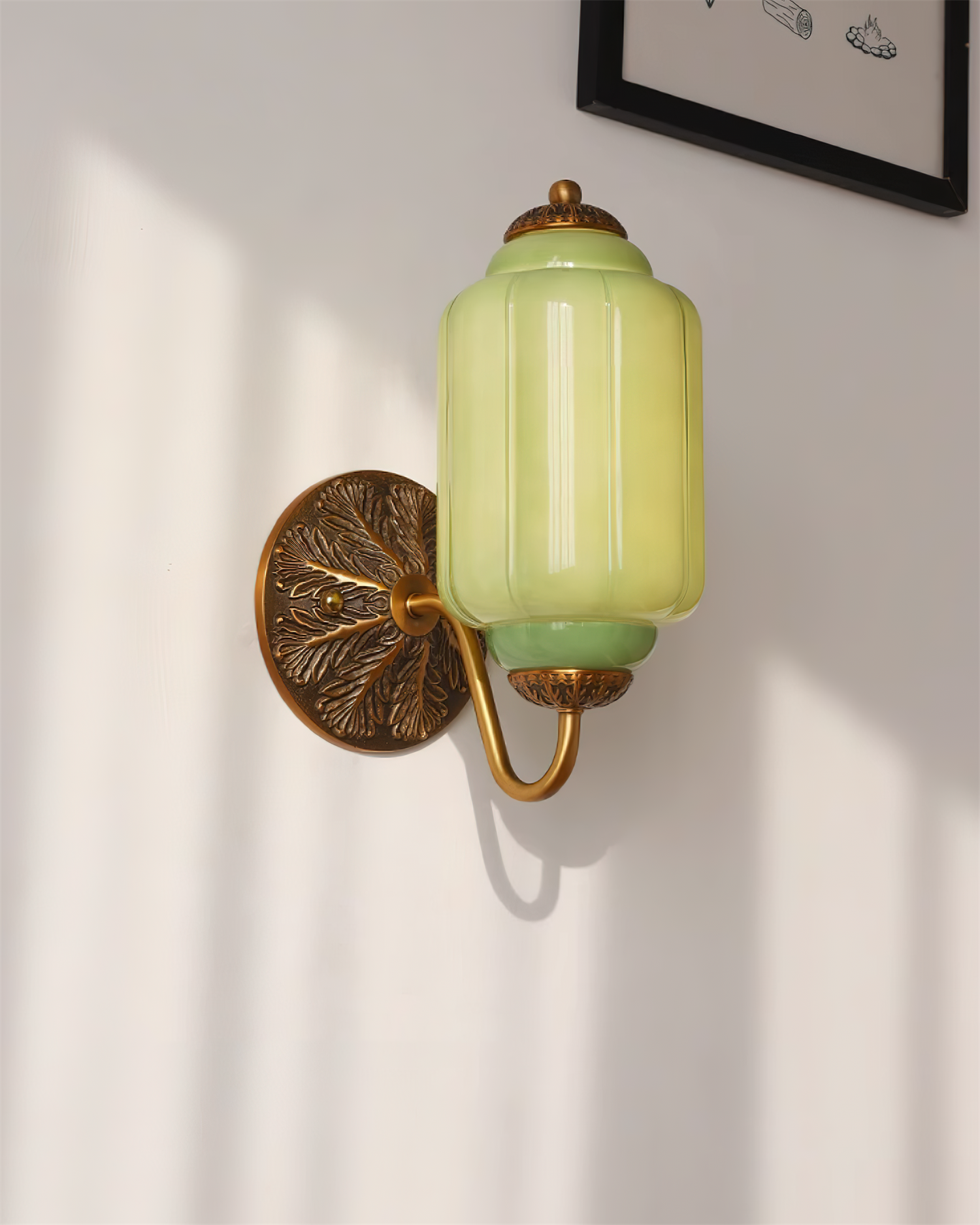 Melvane Vintage Rosa Glas Wandleuchte-Letslighting