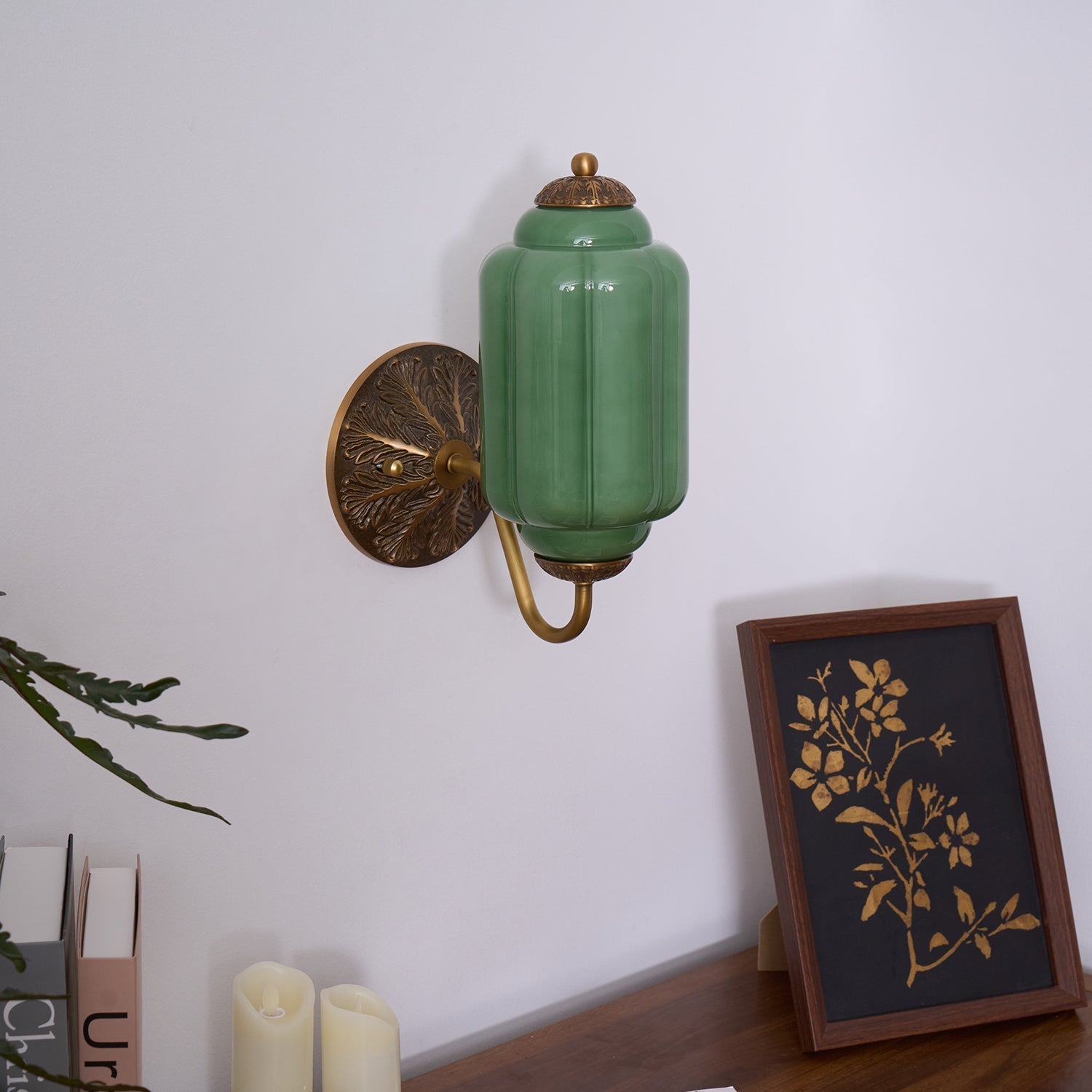 Melvane Vintage Rosa Glas Wandleuchte-Letslighting