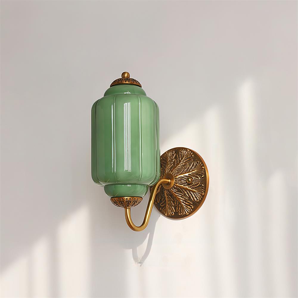 Melvane Vintage Rosa Glas Wandleuchte-Letslighting