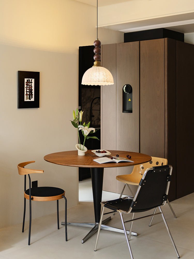 Avshaara Traditionell Eleganz Vintage Stoff Holz Pendelleuchte-Letslighting