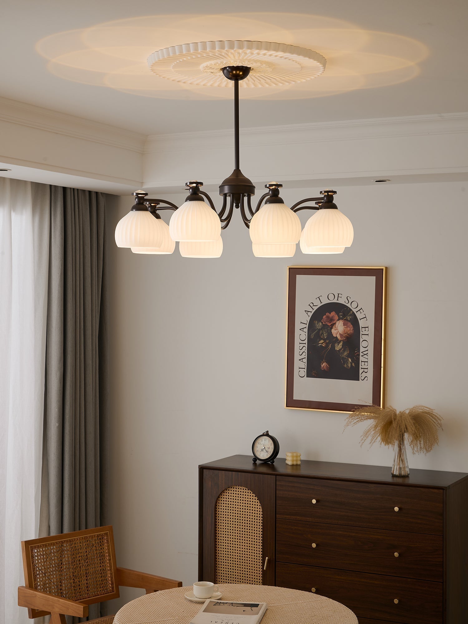 Calaeor Eleganter Premium-Glaskronleuchter-Letslighting