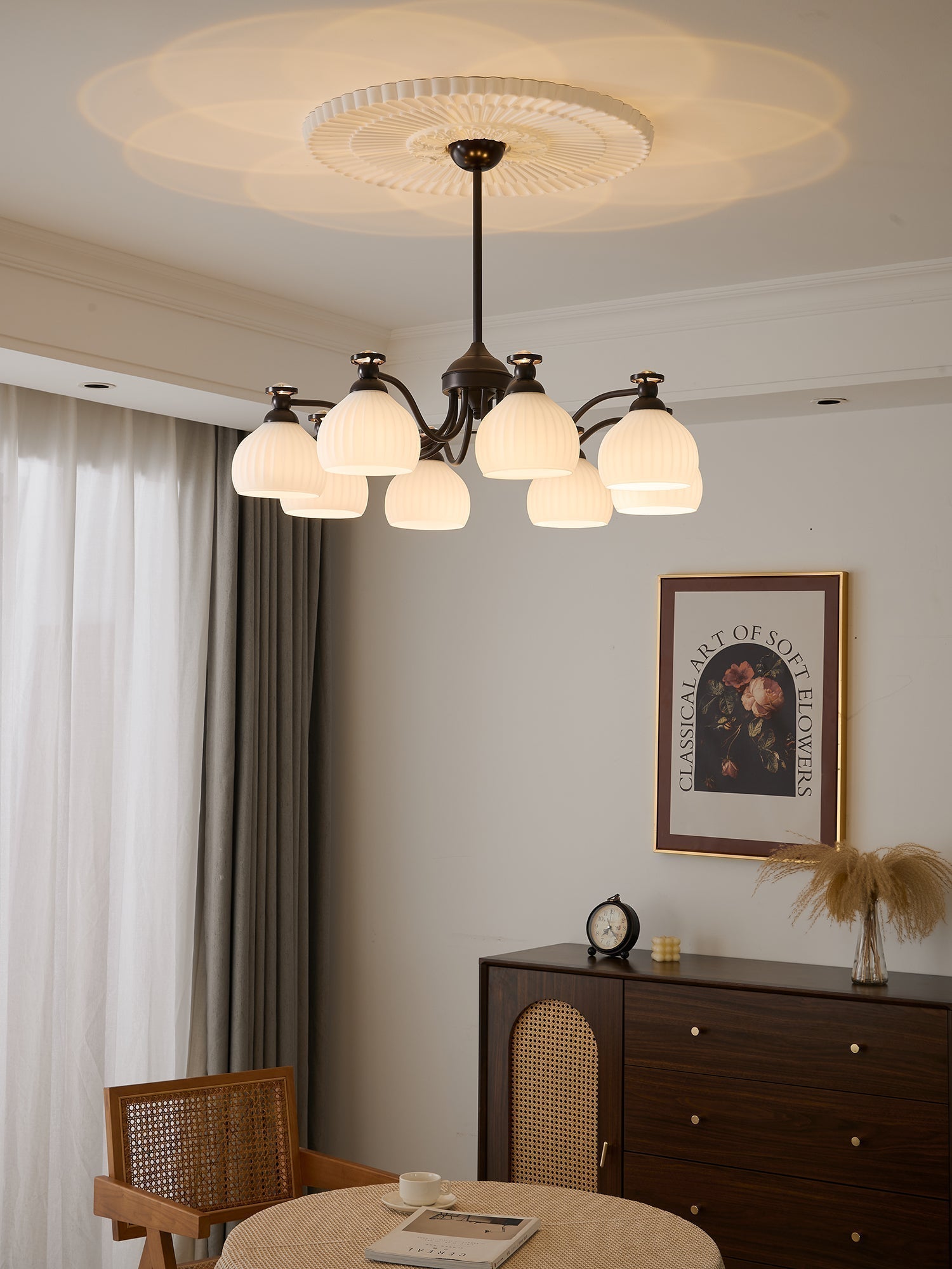 Calaeor Eleganter Premium-Glaskronleuchter-Letslighting