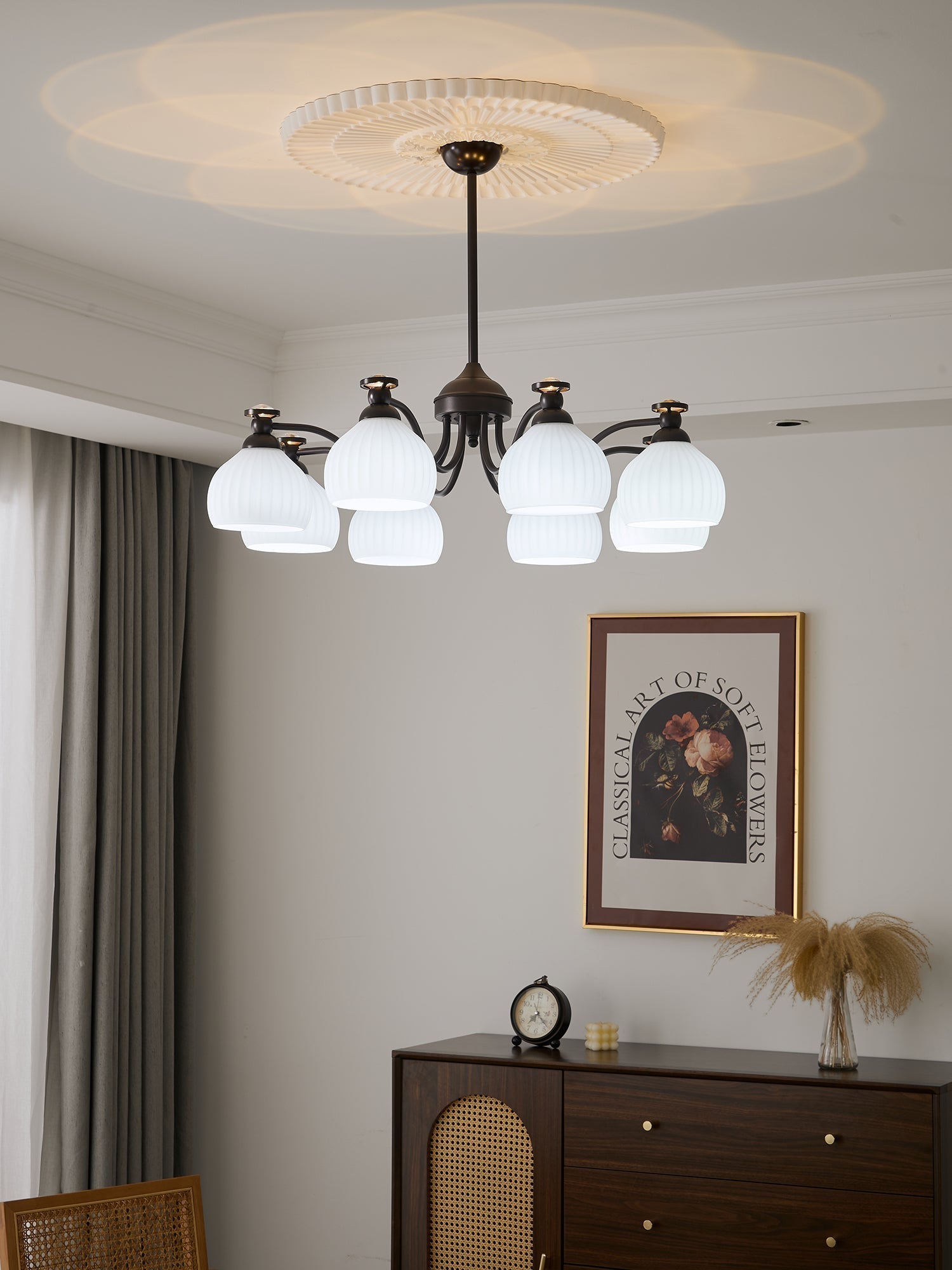 Calaeor Eleganter Premium-Glaskronleuchter-Letslighting
