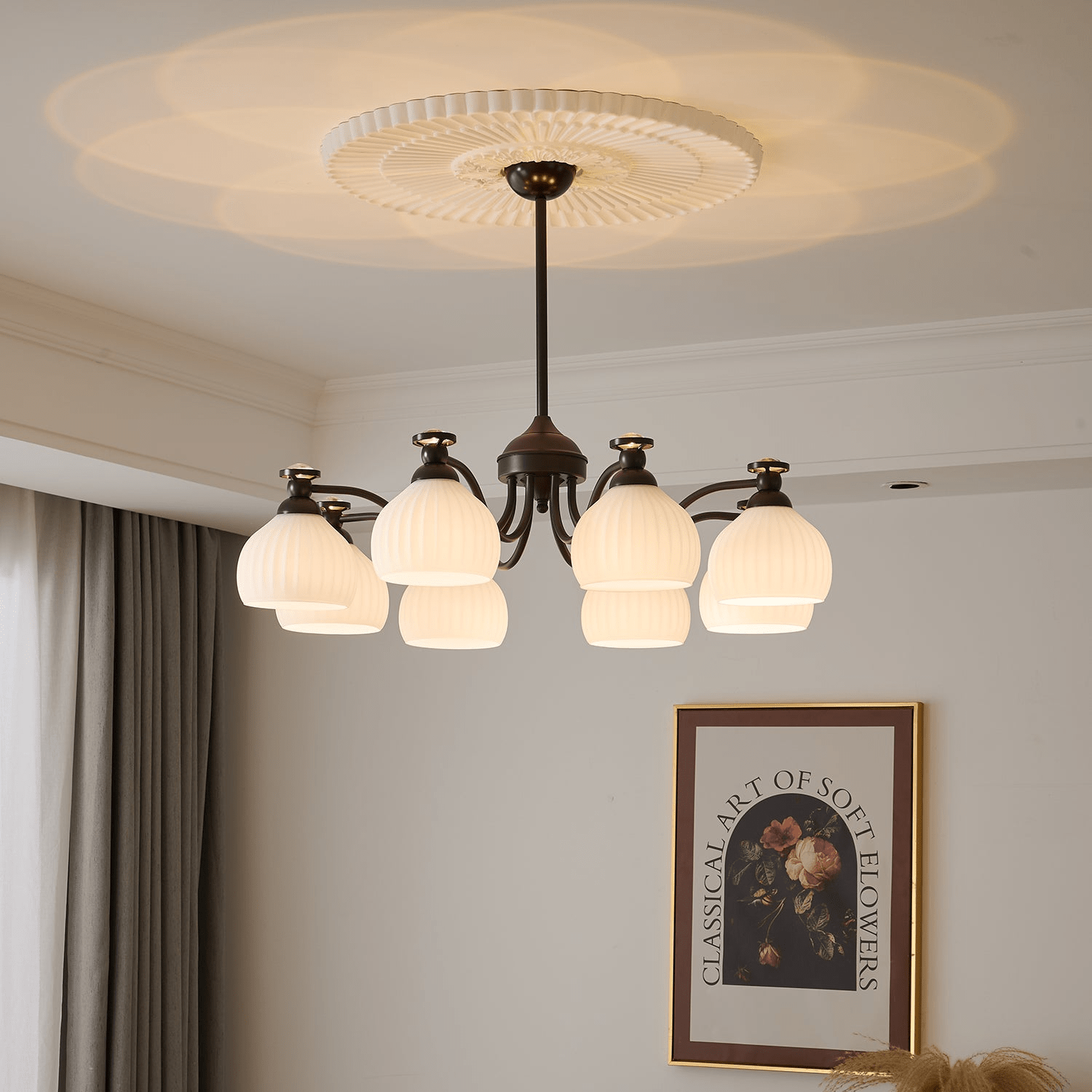 Calaeor Eleganter Premium-Glaskronleuchter-Letslighting