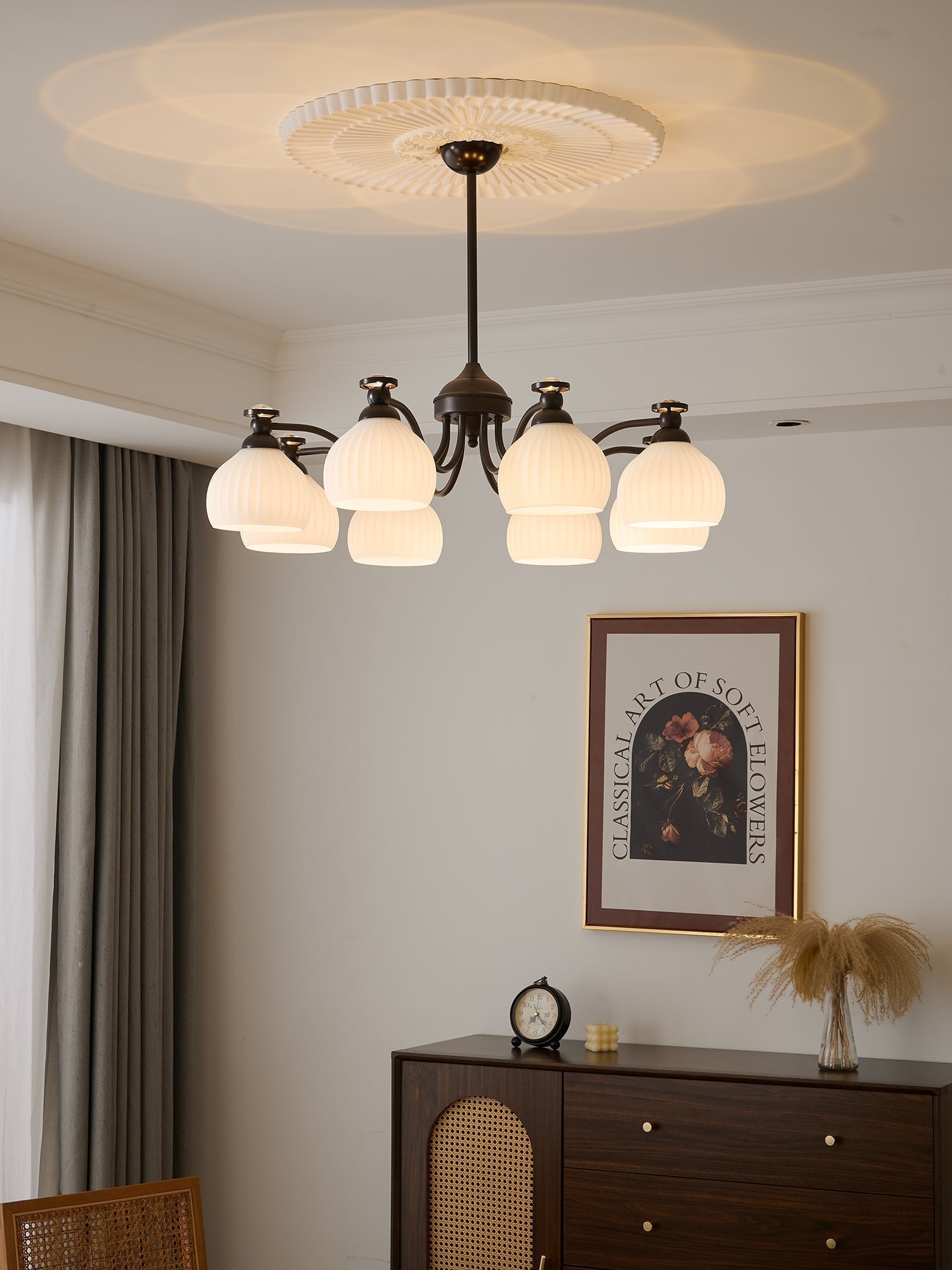 Calaeor Eleganter Premium-Glaskronleuchter-Letslighting