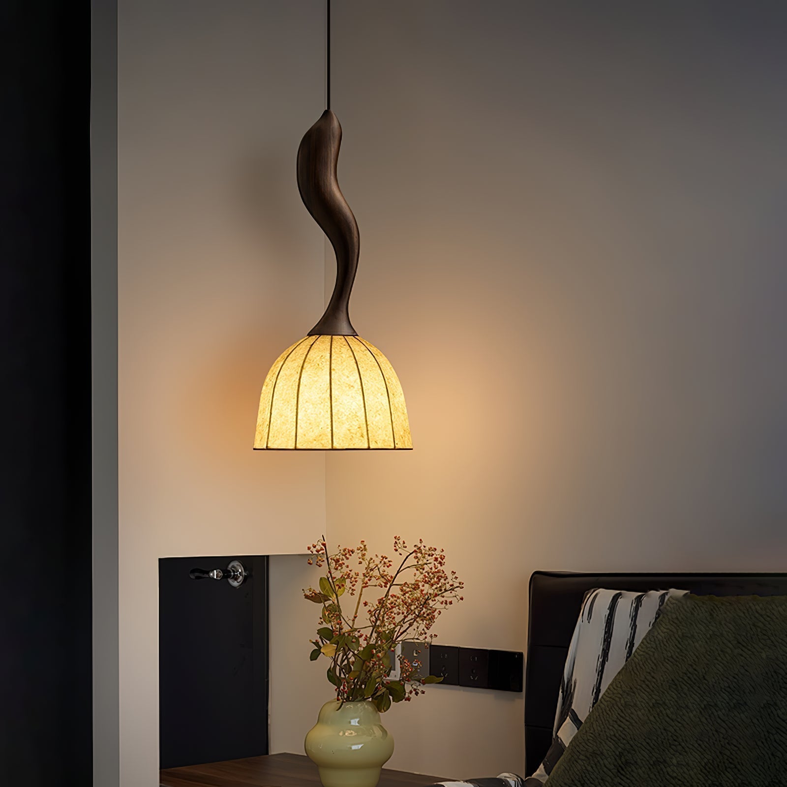 Colire Creativity Pendelleuchte aus Gedrehtem Holz-Letslighting