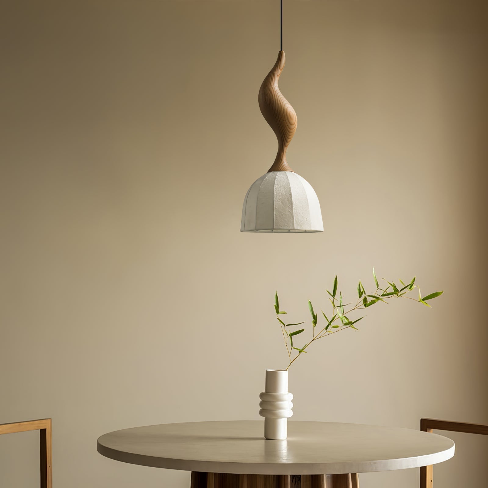Colire Creativity Pendelleuchte aus Gedrehtem Holz-Letslighting