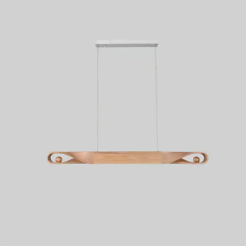 Lustra Pendelleuchte Holz Gekrümmt Minimalistisch-Letslighting