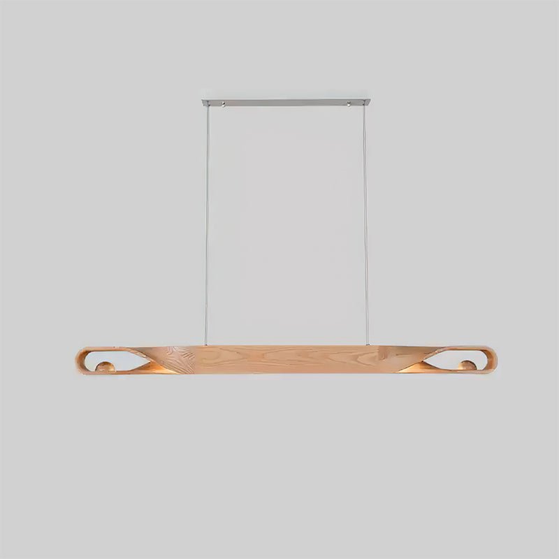 Lustra Pendelleuchte Holz Gekrümmt Minimalistisch-Letslighting