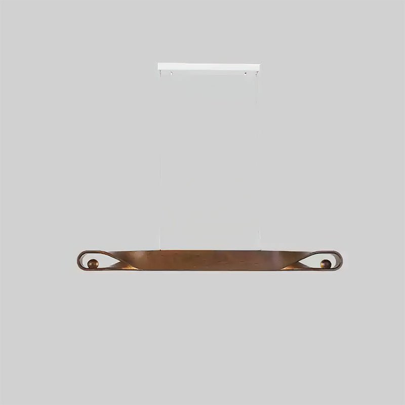 Lustra Pendelleuchte Holz Gekrümmt Minimalistisch-Letslighting
