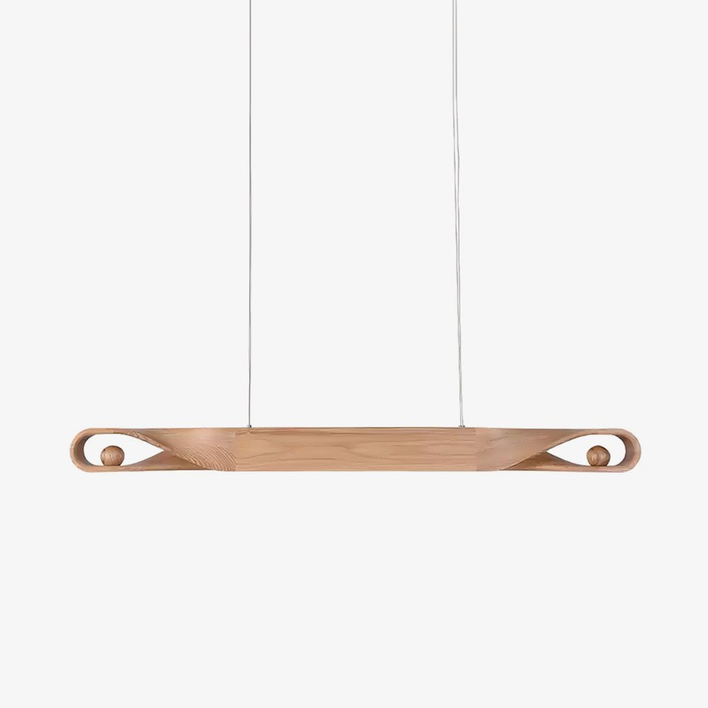 Lustra Pendelleuchte Holz Gekrümmt Minimalistisch-Letslighting