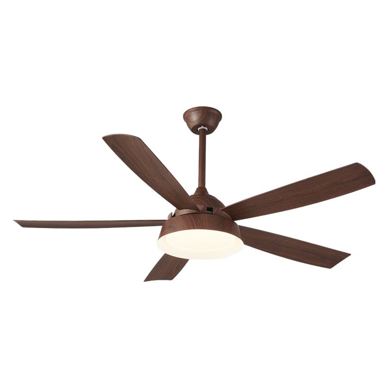 Orvino Deckenventilatorleuchte Holz, verschiedene Gehäuseoberflächen