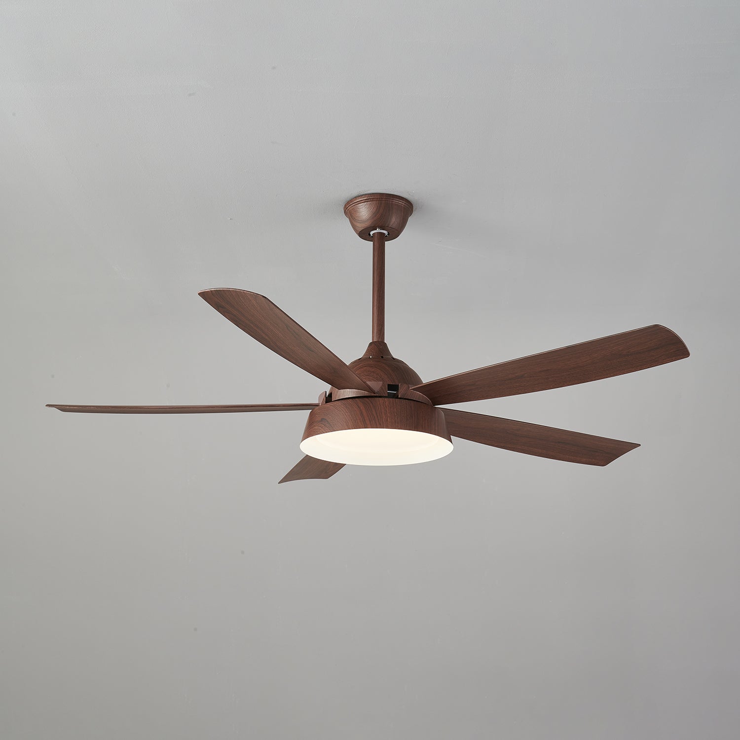 Orvino Deckenventilatorleuchte Holz, Draufsicht