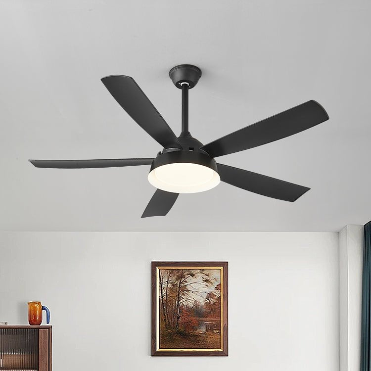 Orvino Deckenventilatorleuchte Holz, Maßdiagramm