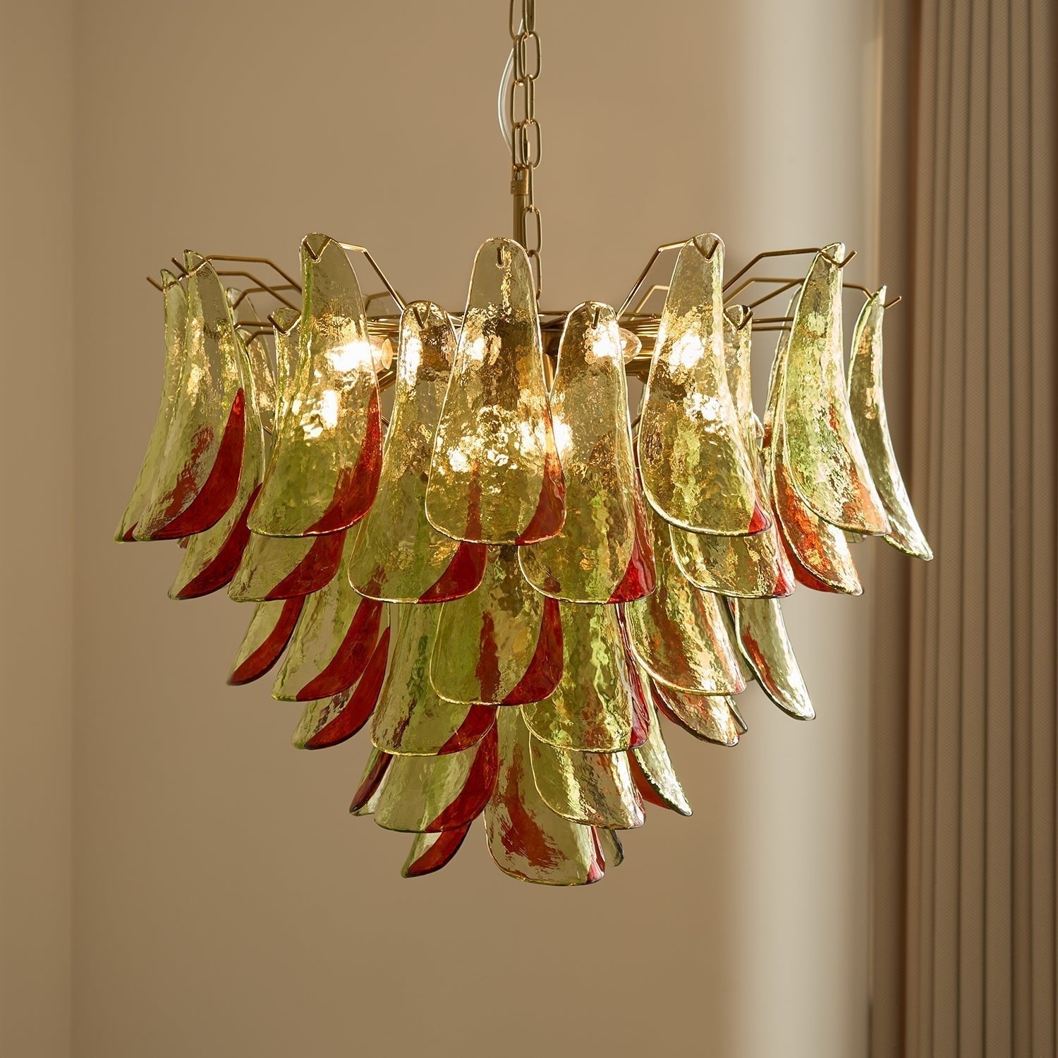 Aurora Chandelier Murano Glass Petal Elegant - Blowlighting