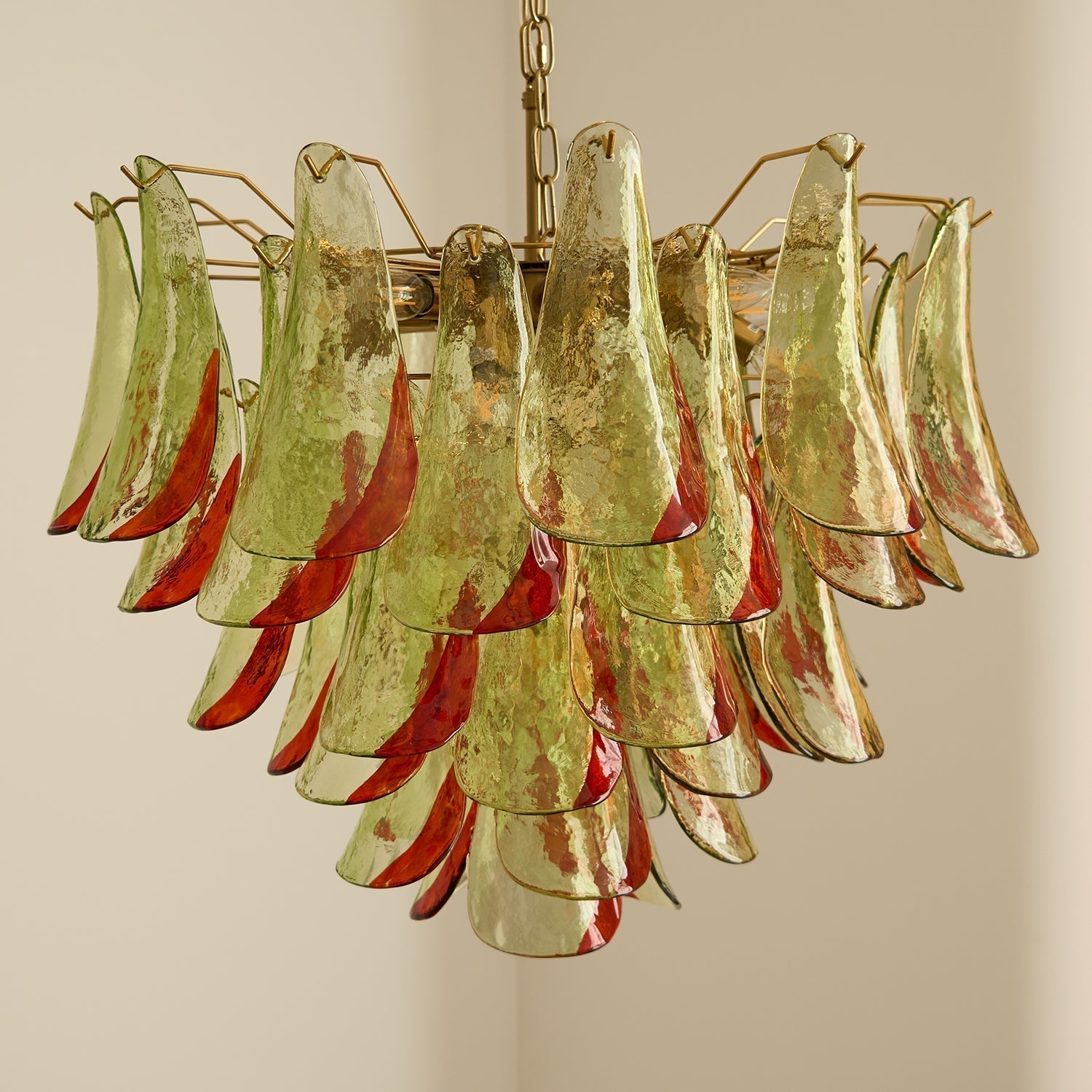 Aurora Chandelier Murano Glass Petal Elegant - Blowlighting