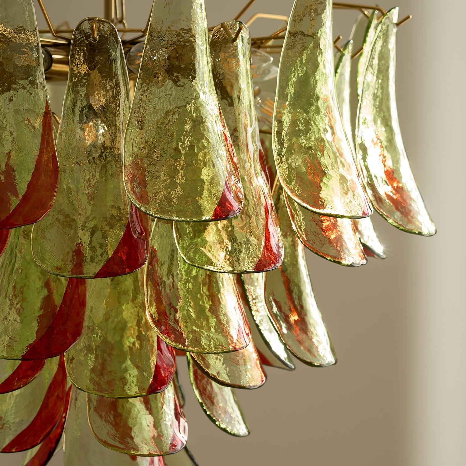 Aurora Chandelier Murano Glass Petal Elegant - Blowlighting