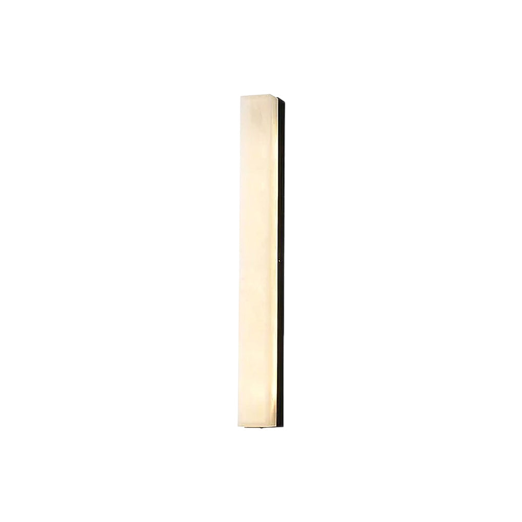 Quill Modern Minimalist Brass Alabaster Wall Lamp - Letslighting