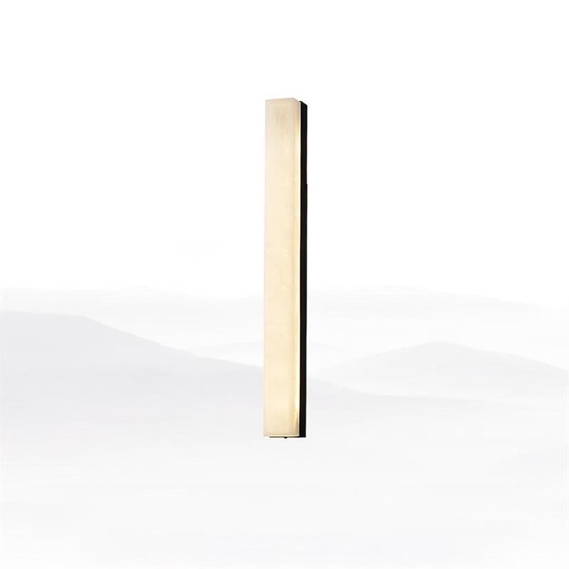 Quill Modern Minimalist Brass Alabaster Wall Lamp - Letslighting