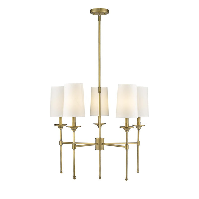 Armiriel Vintage Industrieller Messing Stoff-Kronleuchter-Letslighting