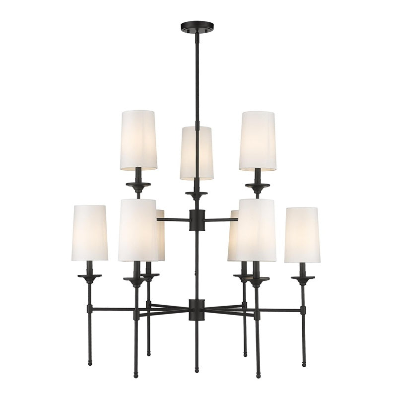 Armiriel Vintage Industrieller Messing Stoff-Kronleuchter-Letslighting