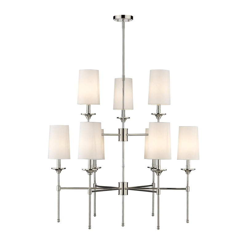 Armiriel Vintage Industrieller Messing Stoff-Kronleuchter-Letslighting