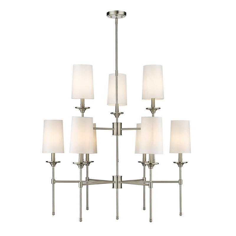 Armiriel Vintage Industrieller Messing Stoff-Kronleuchter-Letslighting