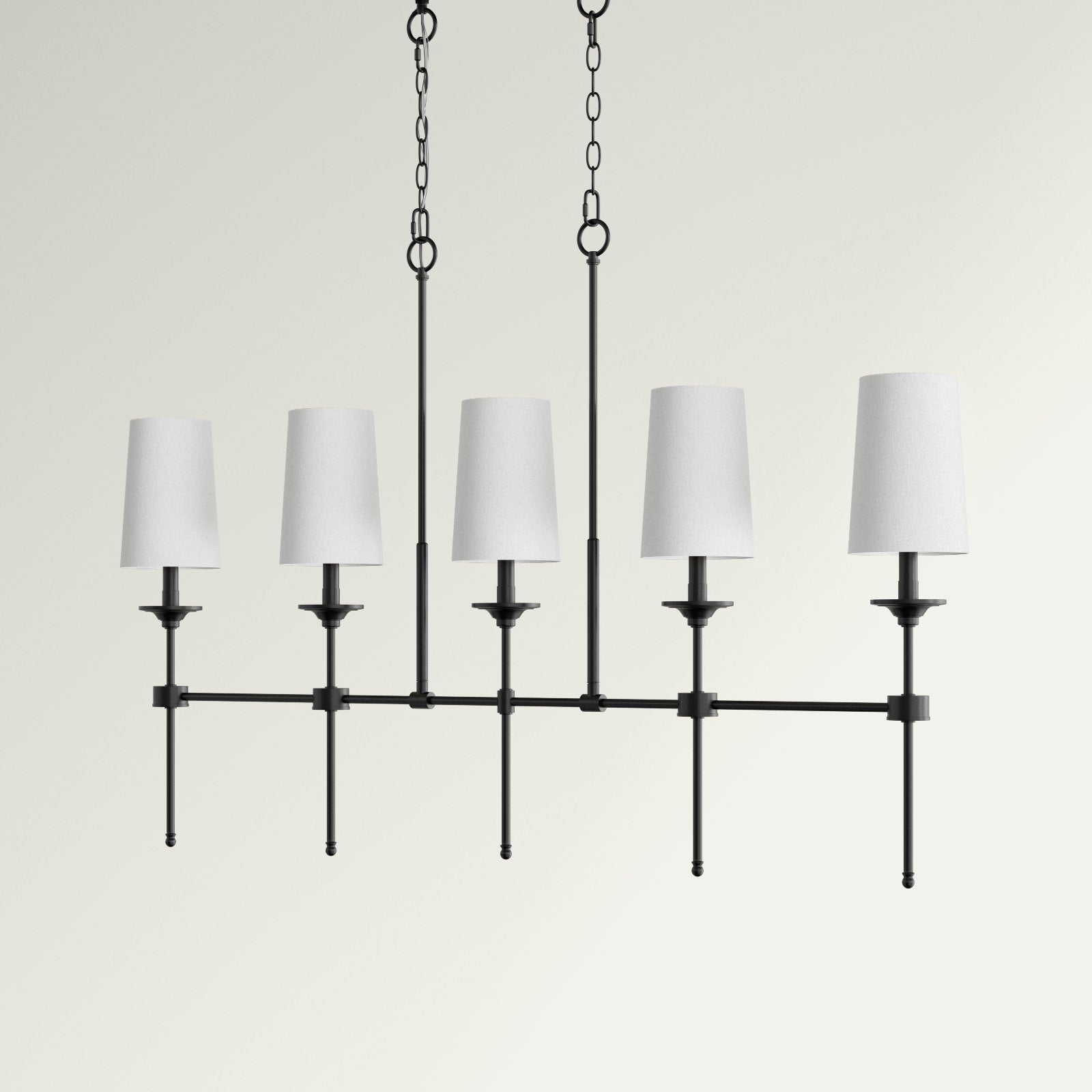 Verinyra Industrieller Vintage Kronleuchter aus Messing mit Stoffbezug-Letslighting