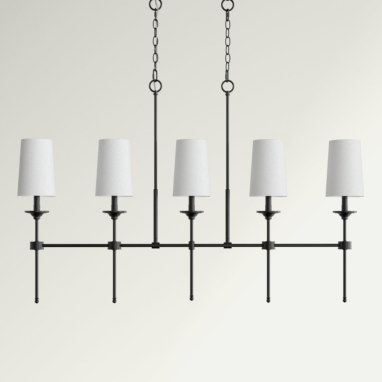 Verinyra Industrieller Vintage Kronleuchter aus Messing mit Stoffbezug-Letslighting